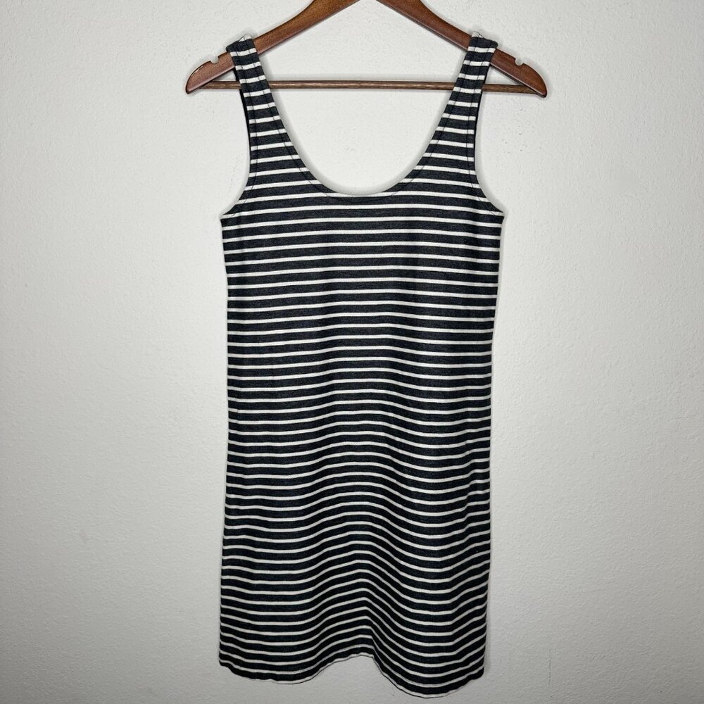 Madewell Striped Tank Dress black, white Sz XS - Picture 2 of 7